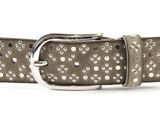 b.belt Nietengürtel W80 Mausgrau