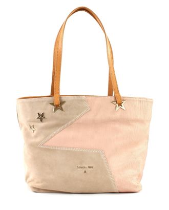 PATRIZIA PEPE Stars Laser Leather Shopper Butterfly Rose