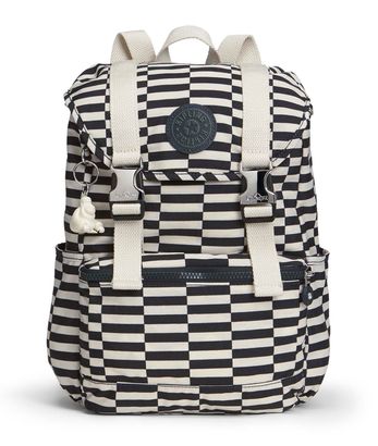 kipling striped backpack