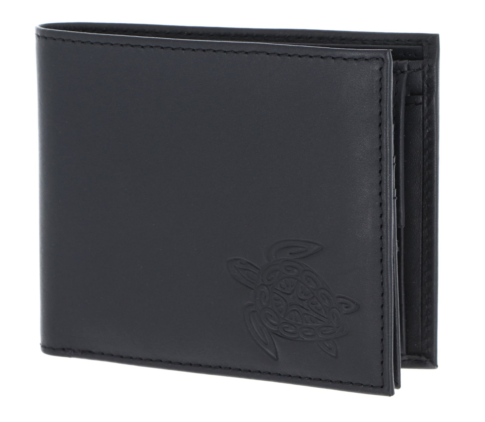 oxmox Leather Querscheinbörse Turtle Embossed Black