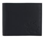 oxmox Leather Querscheinbörse Turtle Embossed Black oxmox Leather Querscheinbörse Turtle Embossed Black