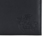oxmox Leather Querscheinbörse Turtle Embossed Black oxmox Leather Querscheinbörse Turtle Embossed Black