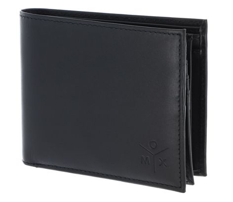 oxmox Leather Querscheinbörse Ox Embossed Black