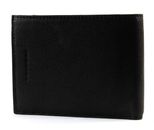 PIQUADRO Black Square Wallet with Coin Case Testa di Moro PIQUADRO Black Square Wallet with Coin Case Testa di Moro