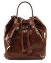 THE BRIDGE Story Donna Bucket Bag Marrone
