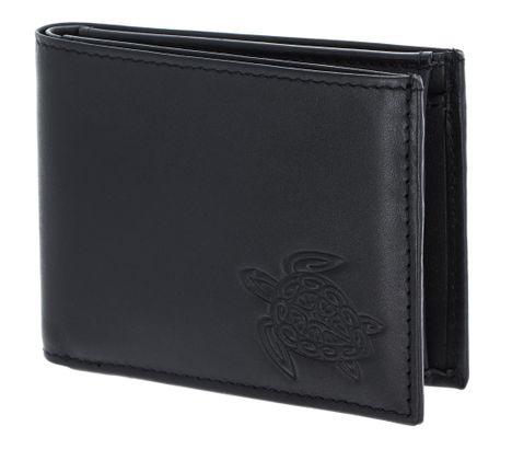 oxmox Leather Pocketbörse Turtle Embossed Black