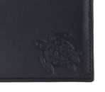 oxmox Leather Pocketbörse Turtle Embossed Black oxmox Leather Pocketbörse Turtle Embossed Black