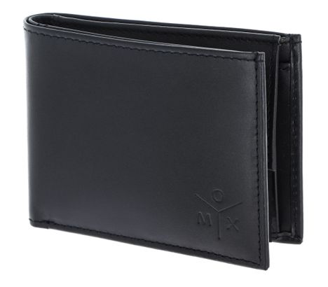 oxmox Leather Pocketbörse Ox Embossed Black