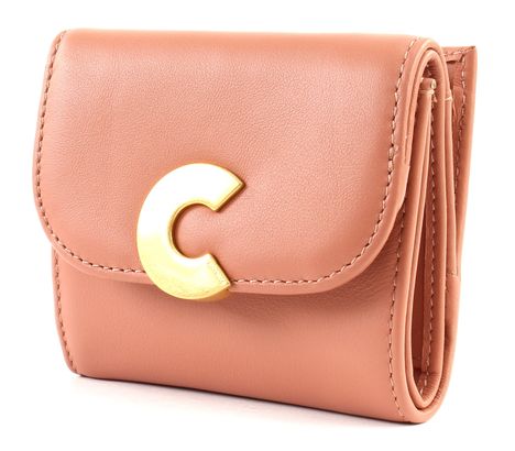 COCCINELLE Craquante Smooth Small Trifold Wallet Argile