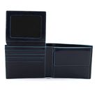 PIQUADRO Blue Square Wallet with Flip RFID Blu Notte