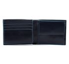 PIQUADRO Blue Square Wallet with Flip RFID Blu Notte
