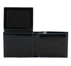 PIQUADRO Blue Square Wallet with Flip RFID Nero