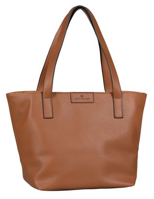 TOM TAILOR Miri Zip Zip Shopper L Cognac