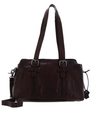 SPIKES & SPARROW Bronco Shoulderbag M Dark Brown