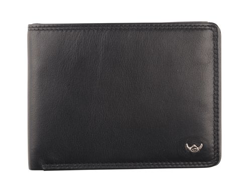 Golden Head Polo RFID Protect Billfold With Secret Pocket Black