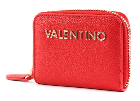 VALENTINO Divina Zip Around Wallet XS Rosso