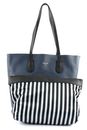 PATRIZIA PEPE Double Color Pepe Shopper Steel Azure / Nero PATRIZIA PEPE Double Color Pepe Shopper Steel Azure / Nero