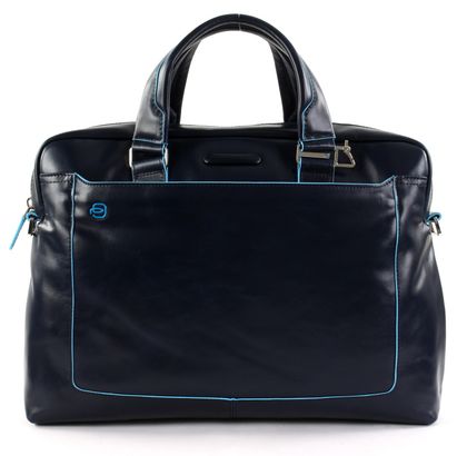 PIQUADRO Blue Square Computer Briefcase Blu Notte