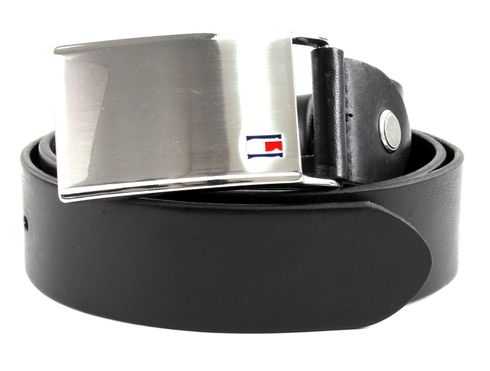 TOMMY HILFIGER TH Plaque Belt 3.5 W105 Black - shortenable