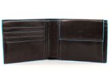 PIQUADRO Blue Square Slim Wallet Horizontal Mogano