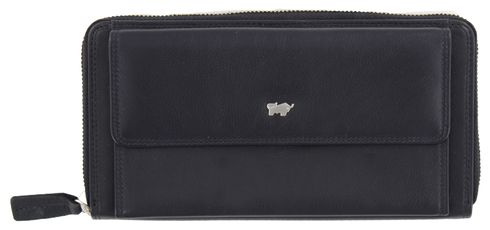 Braun Büffel GOLF Edition 11 Card Zip Around Wallet Black