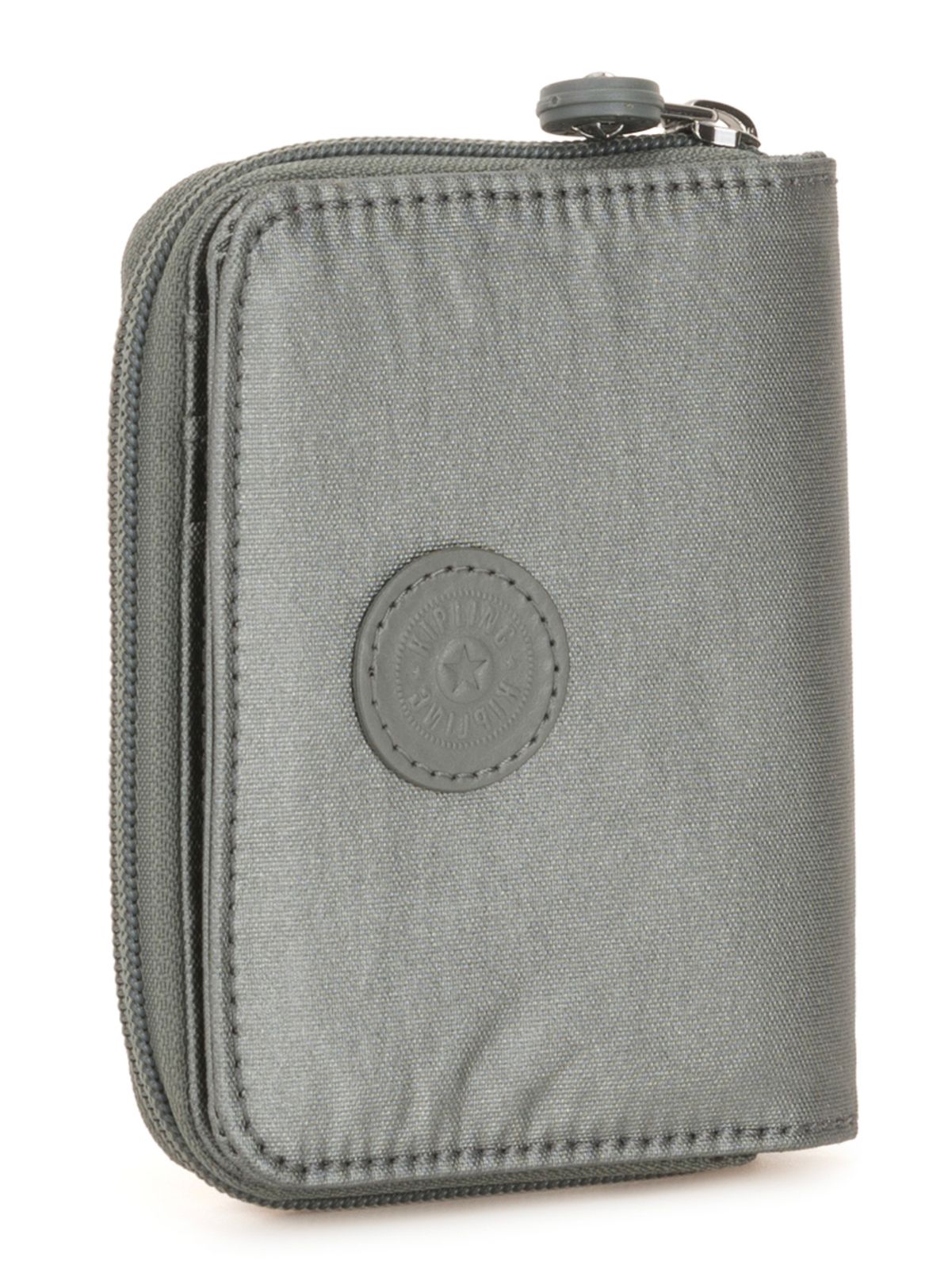 kipling Basic Plus Eyes Wide Open Money Power Medium Wallet Metallic Stony