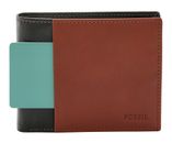 FOSSIL Ward Large Coin Pocket Bifold Black FOSSIL Ward Large Coin Pocket Bifold Black