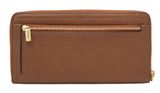 FOSSIL Logan RFID Zip Around Clutch Brown