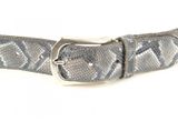 b.belt Ledergürtel Animal W75 Schwarz+Silbermetallic b.belt Ledergürtel Animal W75 Schwarz+Silbermetallic