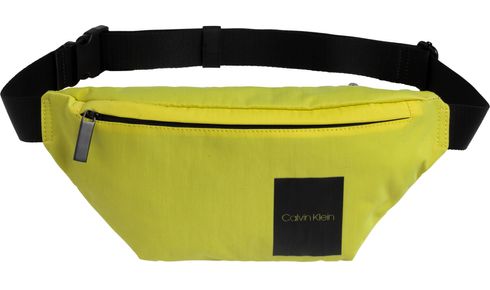 Calvin Klein Item Story Waist Bag Distressed Print Lime