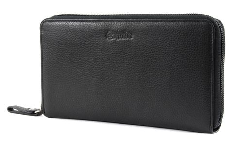 Esquire Primavera Zip Around Wallet Black