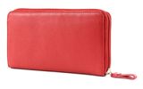 Esquire Primavera Zip Around Wallet Red Esquire Primavera Zip Around Wallet Red