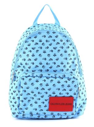 Calvin Klein Sport Essential Backpack Alaskan Blue / Black Flower Print