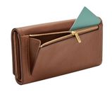 FOSSIL Logan Flap Clutch Brown