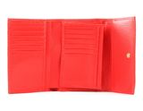 COCCINELLE Metallic Soft Flap Wallet Polish Red