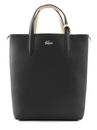 LACOSTE Anna Vertical Shopping Bag Black Warm Sand