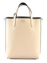 LACOSTE Anna Vertical Shopping Bag Black Warm Sand