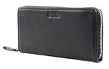 Esquire Piping Zip Around Wallet Black / Roy
