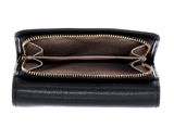 LANCASTER Saffiano Signature Flap Wallet Noir LANCASTER Saffiano Signature Flap Wallet Noir
