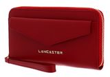 LANCASTER Saffiano Signature Zip Wallet Rouge LANCASTER Saffiano Signature Zip Wallet Rouge