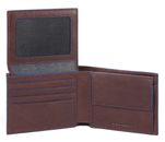 PIQUADRO B2S Men´s Wallet With Flip Up ID Window Dark Brown PIQUADRO B2S Men´s Wallet With Flip Up ID Window Dark Brown