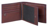 PIQUADRO B2S Wallet with Coin Case Dark Brown PIQUADRO B2S Wallet with Coin Case Dark Brown