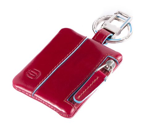 PIQUADRO Blue Square Keyring Red