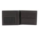 PIQUADRO Black Square Wallet with Flip Dark Brown PIQUADRO Black Square Wallet with Flip Dark Brown