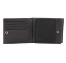 PIQUADRO Black Square Wallet with Flip Dark Brown PIQUADRO Black Square Wallet with Flip Dark Brown