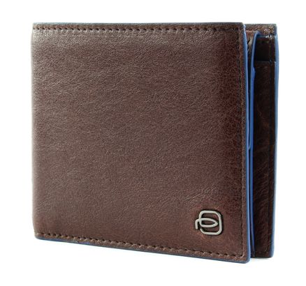 PIQUADRO B2S Wallet with Coin Case Dark Brown