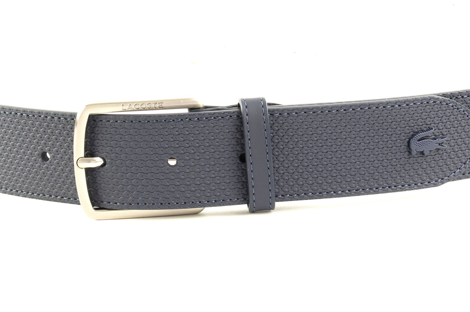 Lacoste Men's Engraved Buckle Belt