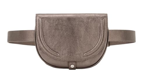 LIEBESKIND BERLIN Embossed Metallic Goat BeltBag Warm Silver