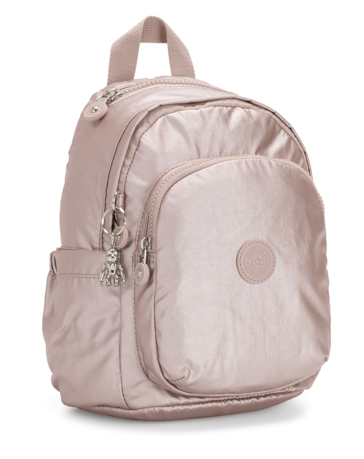 kipling Basic Plus Delia Mini Backpack S Rucksack Tasche Metallic Rose
