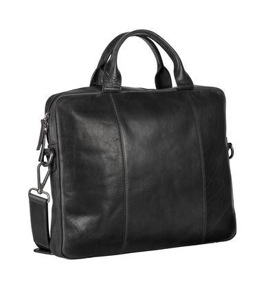 LEONHARD HEYDEN Roma Slim Zipped Briefcase 1 Compartment Black